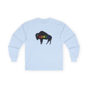 BARRA Buffalo silhouette long sleeve tee | Bison graphic shirt