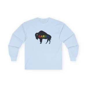 BARRA Buffalo silhouette long sleeve tee | Bison graphic shirt