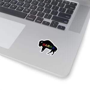 Buffalo silhouette with BARRA Sticker | decal
